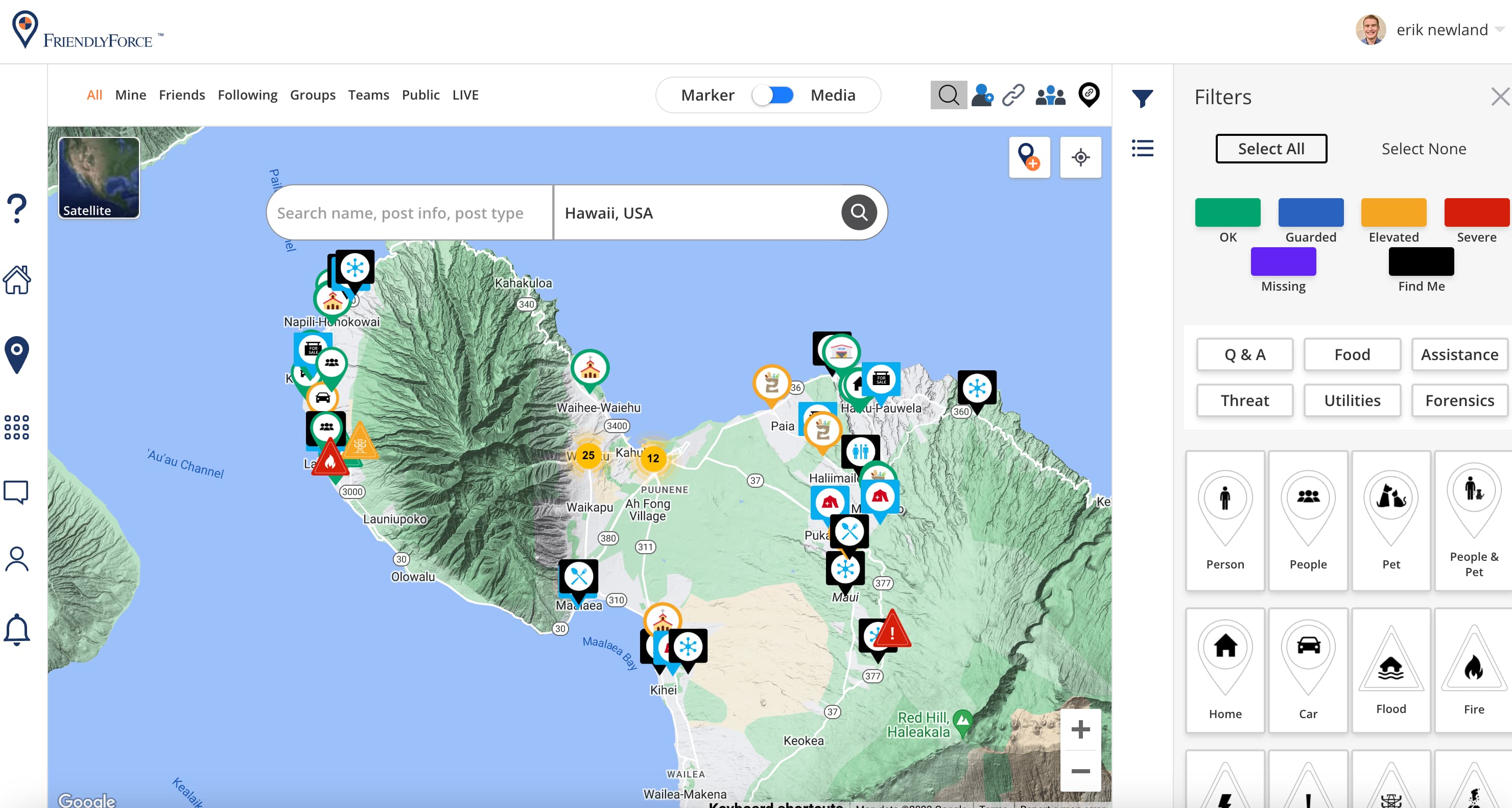 Image of FriendlyForce, a crisis-crowdsourcing platform